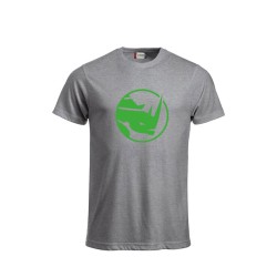 T-Shirt Fan Grau Motiv 1 grün