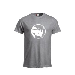 T-Shirt Fan Grau Motiv 1 weiß